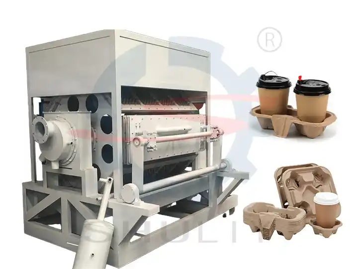 Máquina de fabricação de bandejas para copos de café