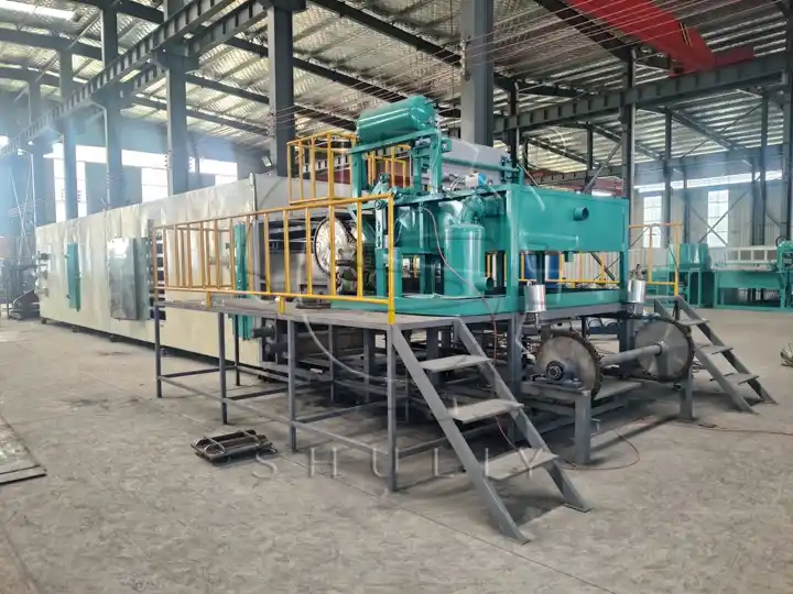 Linha de Produção de Máquina de Fabricação de Bandejas de Ovo de Polpa